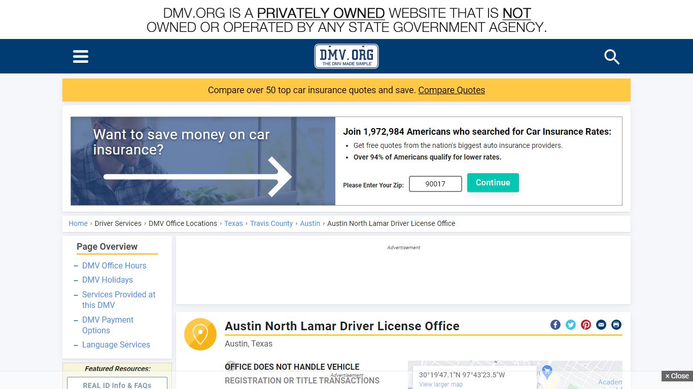 Austin North Lamar Driver License Office - DMV.ORG